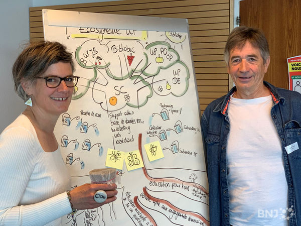 Richard Kolzer (à droite), nouveau président de l'UP jurassienne et la secrétaire générale Valérie Parrat sont prêts à relever les défis à venir.