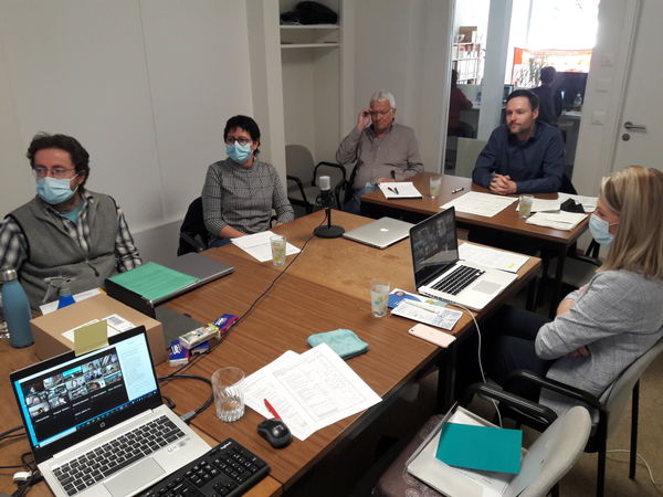 De gauche à droite: Vincent Plumez, Catherine Beuchat, Denis Perrin, Michel Angi et Julie Greub